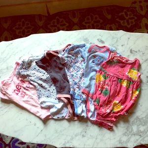 Baby girl onesies carters 6 months